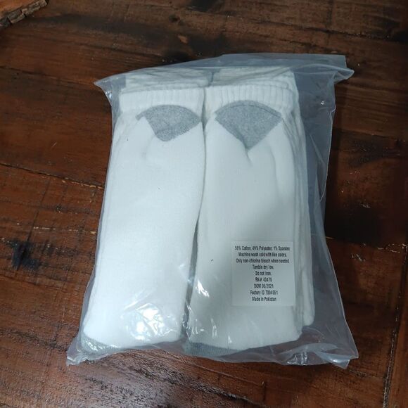 socks white mens 6 pack - Picture 4 of 5